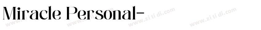 Miracle Personal字体转换